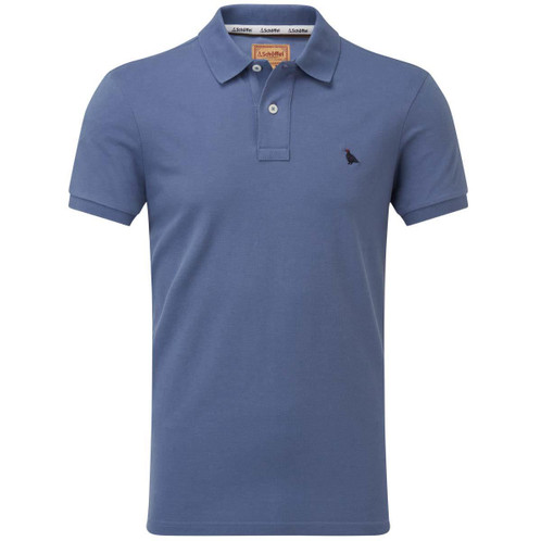 Vintage Indigo  Schoffel Mens St Ives Polo Shirt