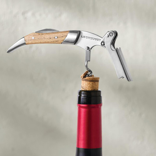 Le Creuset Wine Accessories Premium Waiters Corkscrew lifestyle
