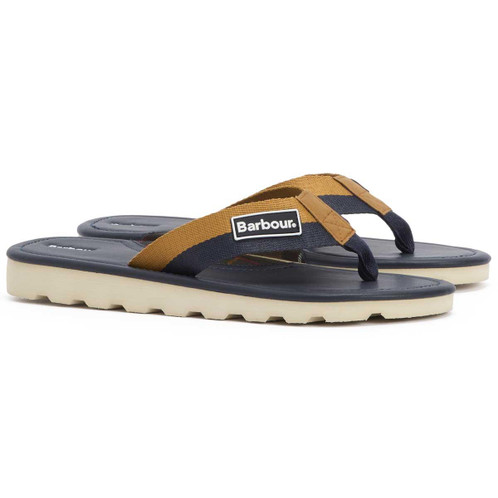 Barbour Harker Sandal navy ochre side