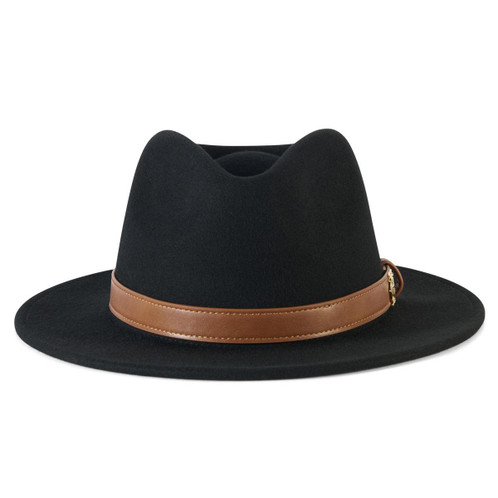 Black Tan Holland Cooper Womens Wool Trilby Front