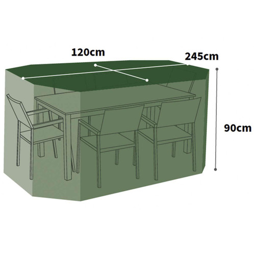 Bosmere Protector Rectangular Patio Set Cover 6 Seater P330XLR size