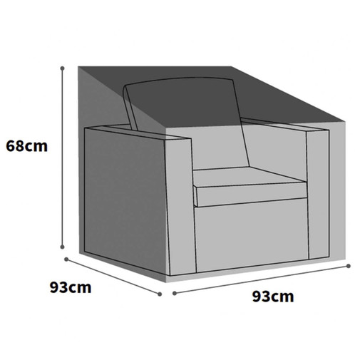 Images - Bosmere Ultimate Protector Armchair Cover Large UM615C size