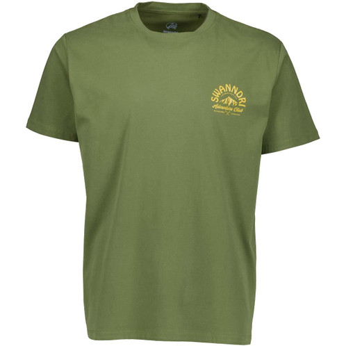 Clover/Amber Swanndri Mens Mountain Printed T-Shirt