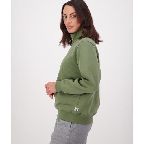 Clover Swanndri Womens Hazelwood Quarter Zip Jumper Side