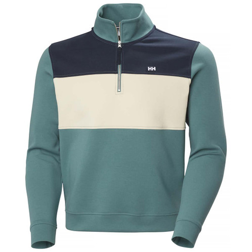 Opal Green Helly Hansen Mens Koster Sweatshirt 1/2 Zip