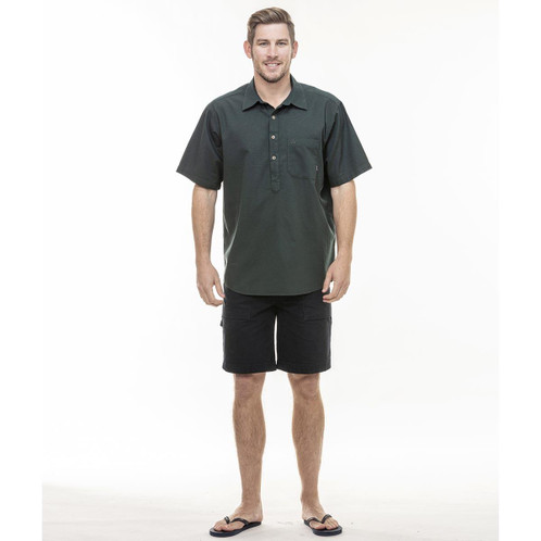Forest Swanndri Mens Paihia S/S Shirt On Model