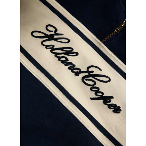 Ink Navy Holland Cooper Womens Signature Quarter Zip Sweat Detail