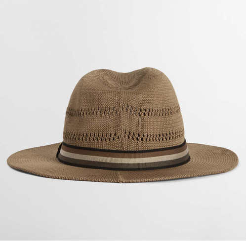 Dark Tan Barbour Mens Whitfield Summer Hat Back