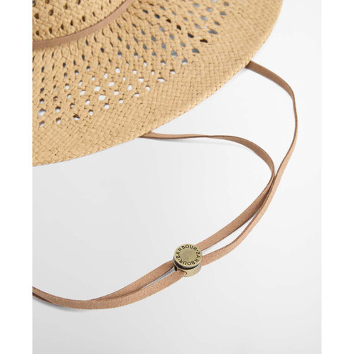 Natural Barbour Womens Gabby Fedora Hat Cord