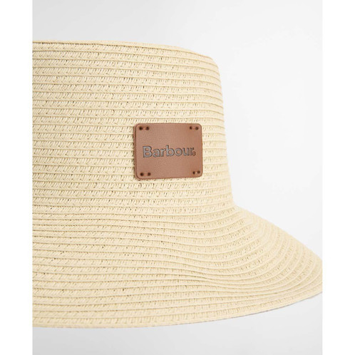 Natural Barbour Womens Polly Braid Bucket Hat Side