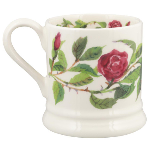 Emma Bridgewater Old Rose Half Pint Mug Side