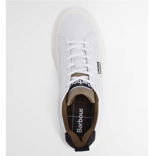 White/Navy/Trench Barbour Mens Stannington Trainer Top