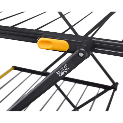 Black Joseph Joseph AirFrame 16m 3-Tier Clothes Airer Button Detail