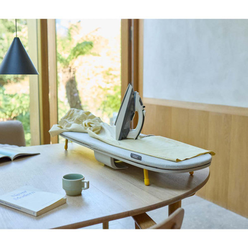 Ecru Joseph Joseph Pocket Max Large Folding Table-Top Ironing Board Lifestyle