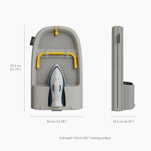 Ecru Joseph Joseph Pocket Max Large Folding Table-Top Ironing Board Dimensions