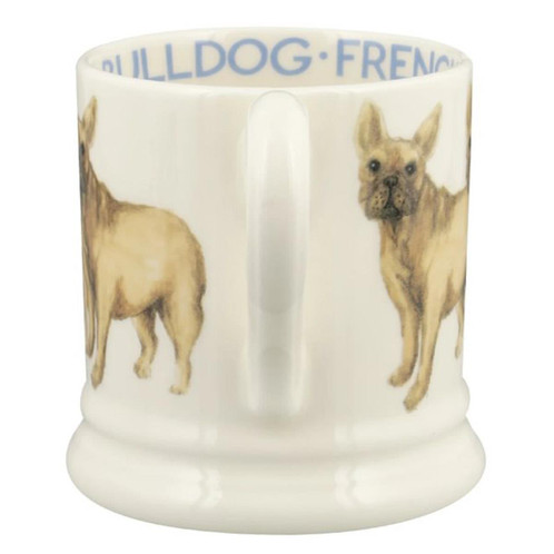 Emma Bridgewater Dogs French Bulldog Half Pint Mug Handle View