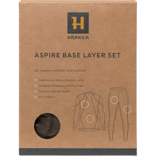 Shadow Brown Harkila Mens Aspire Base Layer set