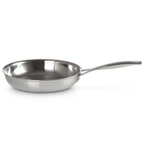 Le Creuset Signature 3-ply Stainless Steel 20cm Uncoated Shallow Frying Pan
