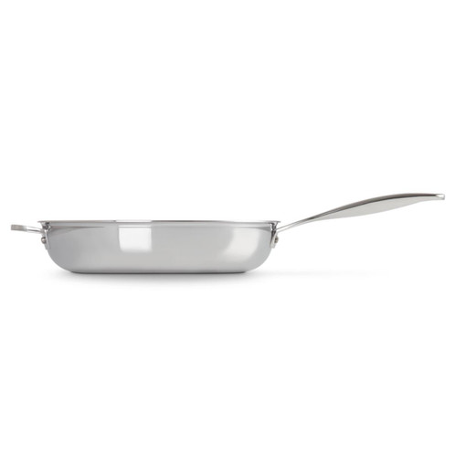 Le Creuset Signature 3-ply Stainless Steel 28cm Uncoated Deep Frying Pan