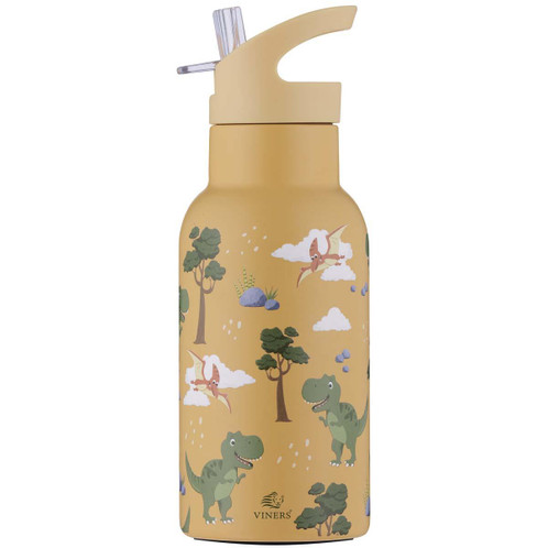 Viners Roarsome Water Bottle Flip Straw 350ml