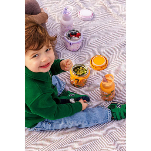 Viners Roarsome Water Bottle Flip Straw 350ml LS4