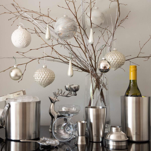 Viners Barware 1.3L Silver Double Wall Wine Cooler LS3