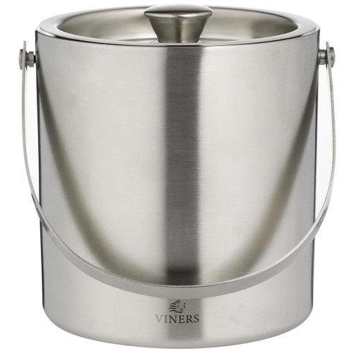Viners Barware 1.5L Silver Double Wall Ice Bucket