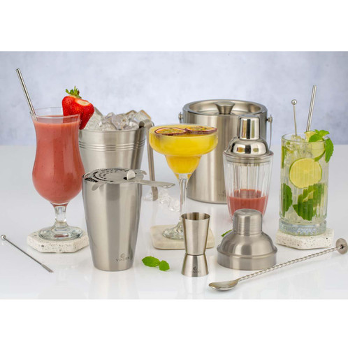 Viners Barware 1.5L Silver Double Wall Ice Bucket LS3