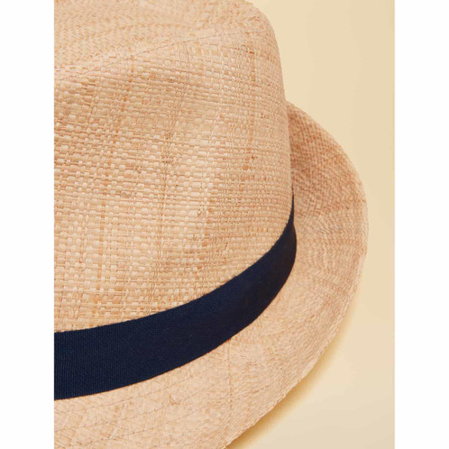 Natural Joules Mens Halstow Trilby Hat Side
