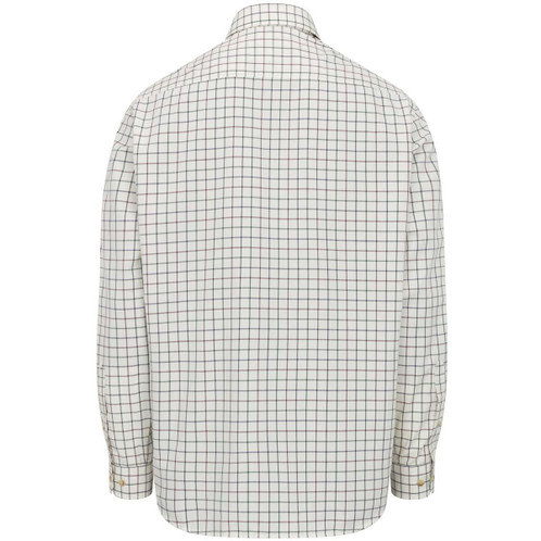 Navy/Green/Wine Hoggs Of Fife Mens Fenwick Tattersall Shirt back