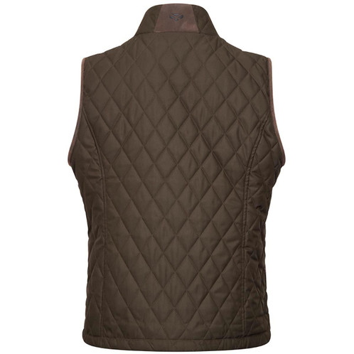 Forest Green Hoggs Of Fife Womens Ladybank Quilted Gilet back