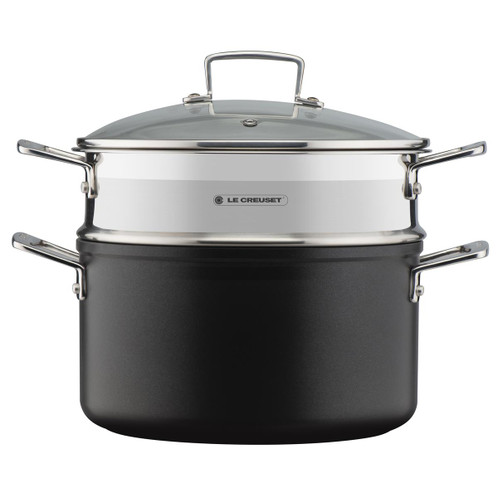 Le Creuset 3 Ply Stainless Steel Large Multi-Steamer With Glass Lid