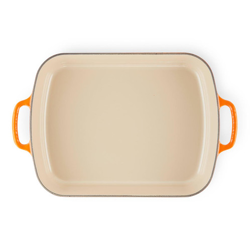  Le Creuset 37cm Cast Iron Signature Roaster Volcanic