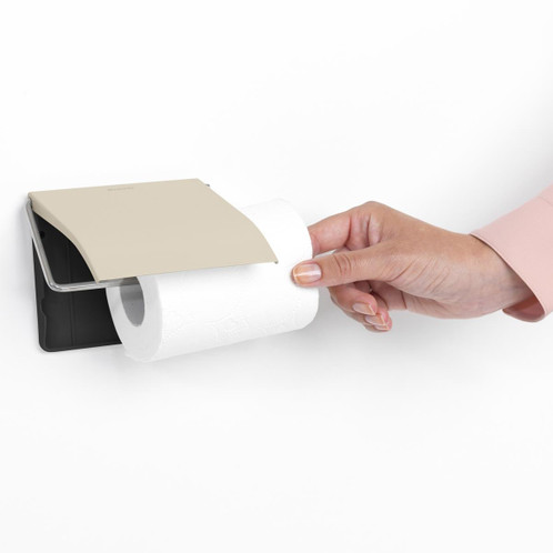Soft Beige Brabantia Toilet Roll Holder Lifestyle