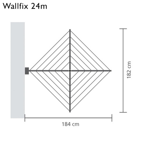 Brabantia Wallfix Dryer With Storage Box Dimensions