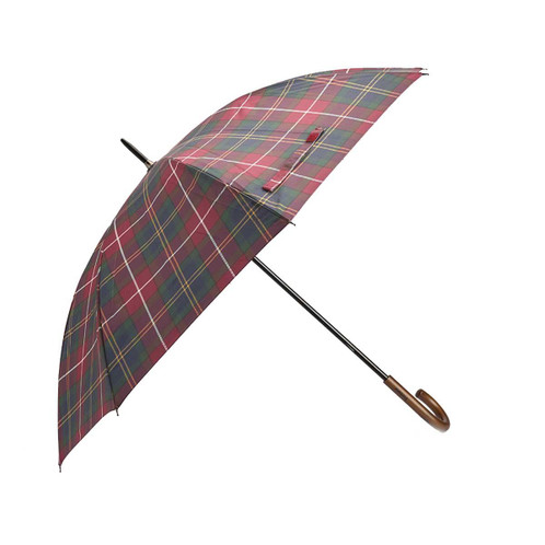 Winter Berry Barbour Tartan Walker Umbrella