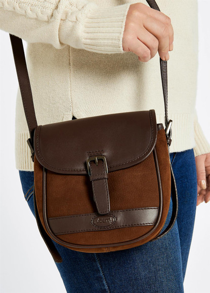 Walnut Dubarry Ballymena Small Saddle Style Bag Detail