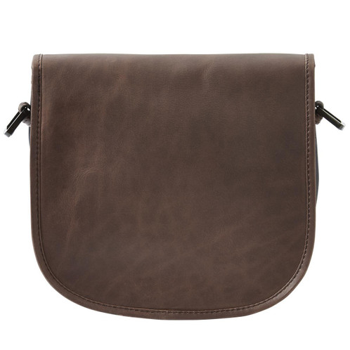 Navy/Brown Dubarry Clara Large Saddle Style Bag Back