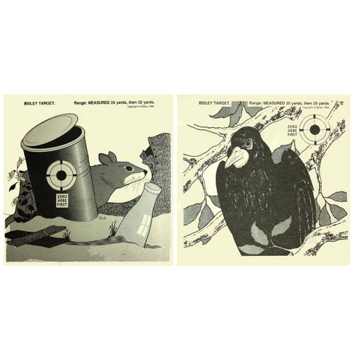 Bisley Rat / Crow Double Sided Paper Targets