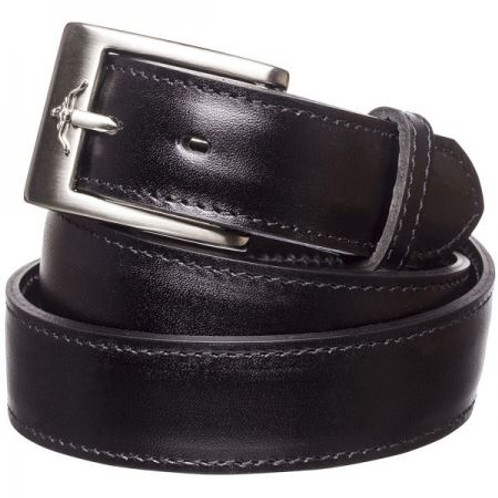 Black R.M. Williams Mens 1.25 Inch Dress Belt