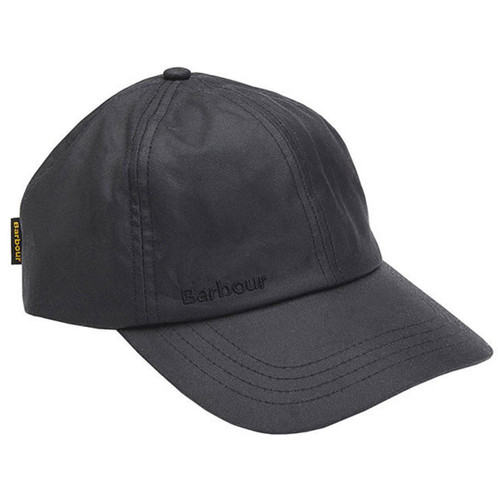 Black Barbour Mens Wax Sports Cap