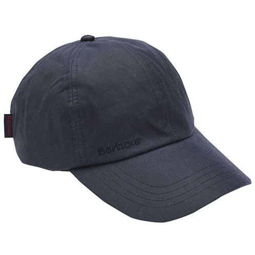 Navy Barbour Mens Wax Sports Cap
