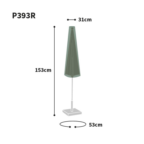Bosmere Protector Parasol Covers Size Guide