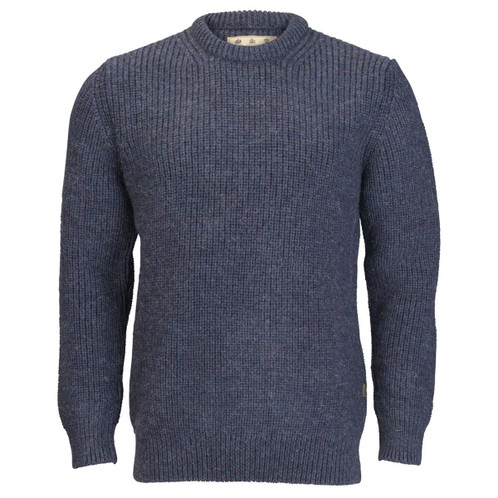 Dark Denim Barbour New Tyne Crew Neck Sweater