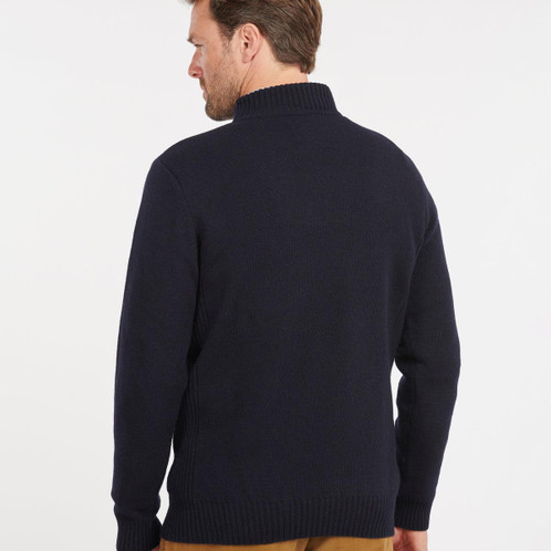 Navy Barbour Nelson Essential Half Zip Back