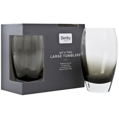 Denby Halo/Praline Large Glass Tumbler