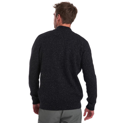 Black Barbour Mens Tisbury 1/2 Zip Lifestyle Back