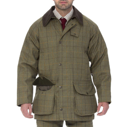 Dark Moss Alan Paine Mens Rutland Coat Model