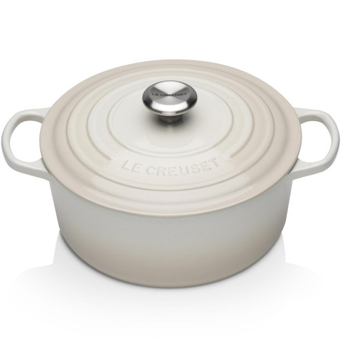 Meringue Le Creuset 28cm Cast Iron Round Casserole