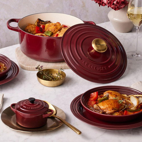 Le Creuset 20cm Cast Iron Round Casserole Dish Rhone